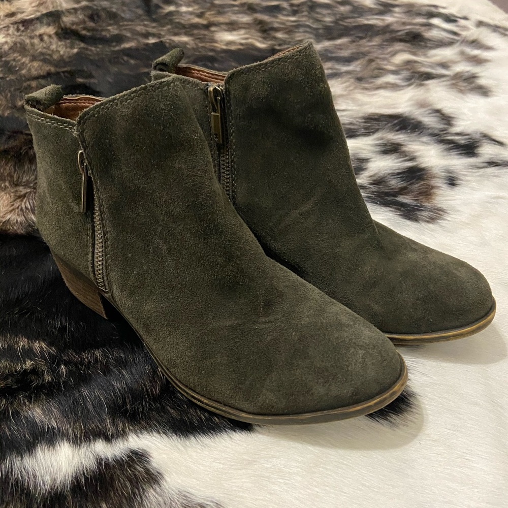 Olive Lucky Brand Bootie